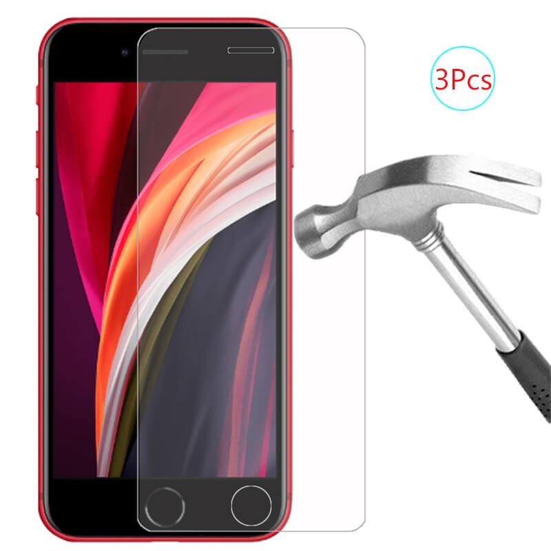 3 Pièces Pour iPhone 7 8 6 s 6s Plus Verre de Protection Pour Film Protecteur d'Écran Verre Blindé Trempé Compatible avec le Protecteur d'Écran iPhone pour iPhone
