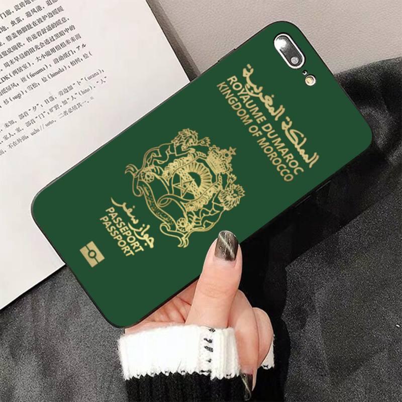 Coque de téléphone Fashion Passport pour iPhone 13 8 7 6 6s Plus X 5s Se 2020 Xr 11 12 Pro Xs Max Coque souple en silicone