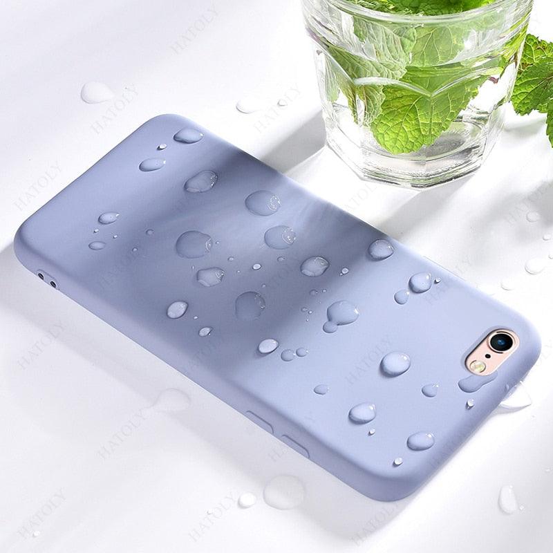 Coque de protection intégrale toucher doux pour iPhone 14 13 12 Pro Max Mini Housse en silicone pour iPhone Coque de téléphone flexible au design ergonomique pour iPhone