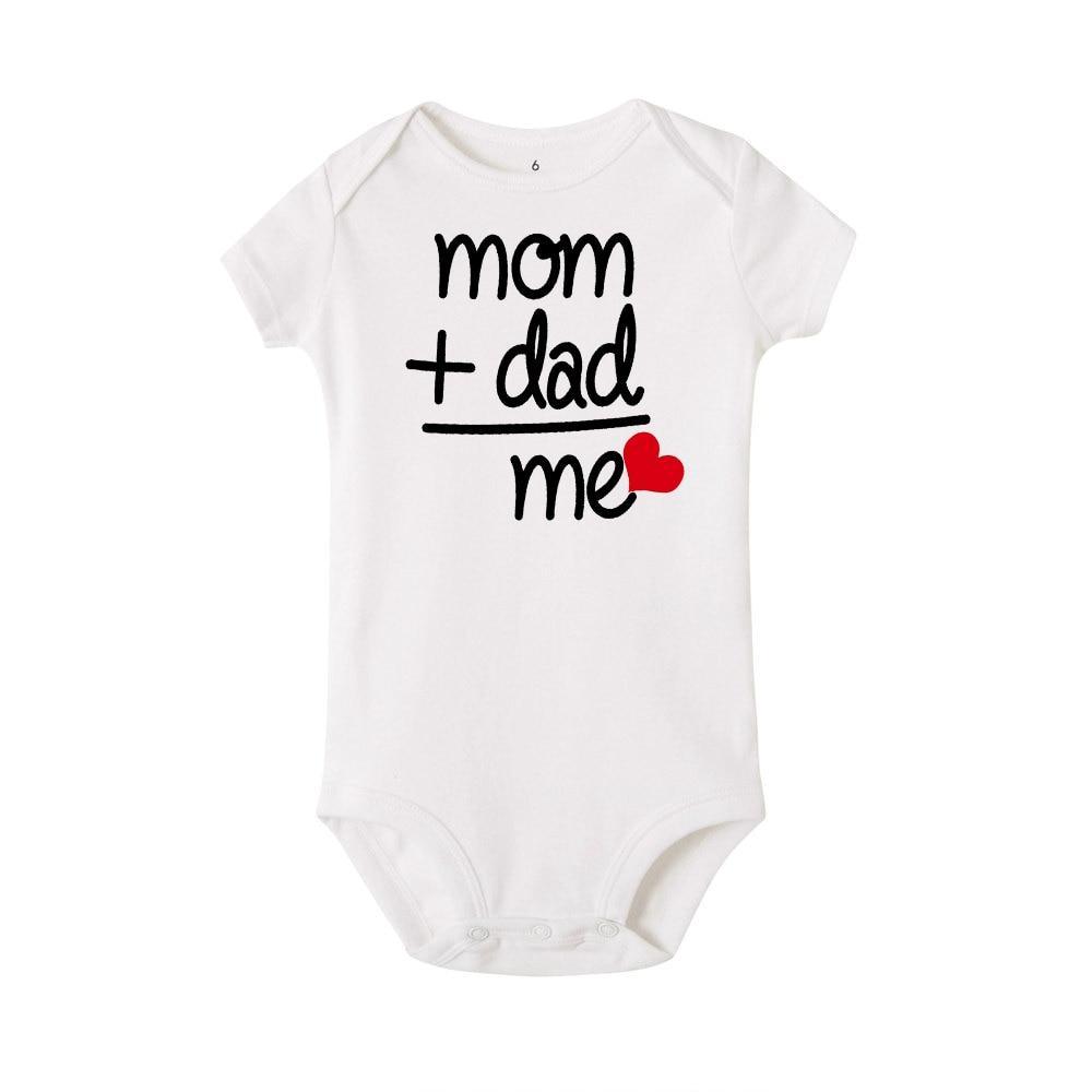Vêtements de costume à manches courtes barboteuse barboteuse bébé fille garçon père + mère nouveau-né moderne pour bébé fille et bébé garçon