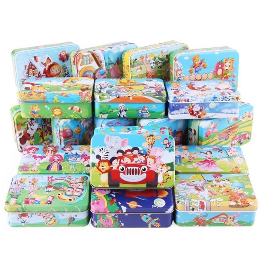 Nouveau puzzle en bois de 60 pièces, jouet pour enfants, puzzle en bois animaux de dessin animé, jouets d'apprentissage éducatifs précoces pour enfants, cadeau de Noël