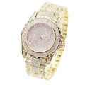 Montre Tendance Femme Luxe Ronde Quartz Montre-Bracelet pour Femme Brillant Or Argent Montres Montre-Bracelet pour Dames Cadeau