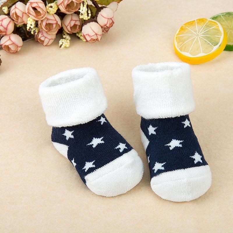 Chaussettes de sol antidérapantes durables en coton pour nouveau-né, pour bébé garçon et bébé fille, cadeau parfait pour une fête prénatale