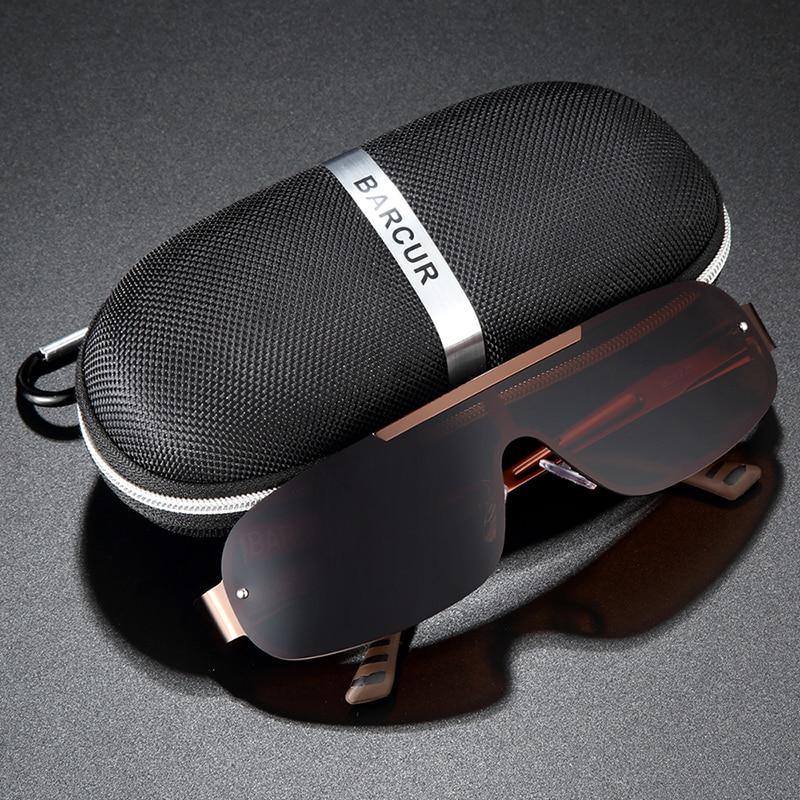 Lunettes de soleil de pilote unisexe élégantes en alliage d'aluminium et de magnésium, style luxe pour la conduite, avec protection UV400