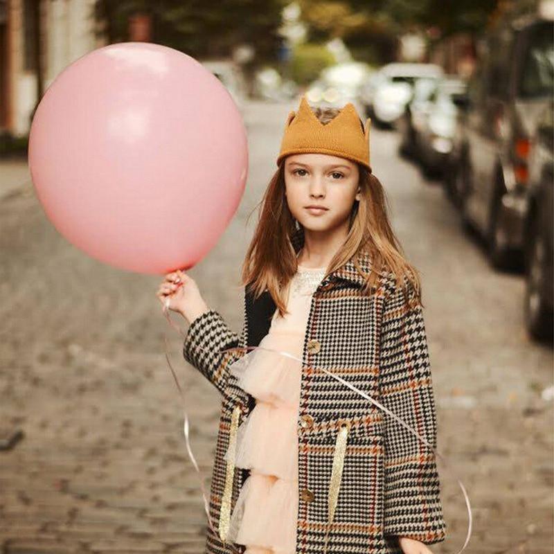 Nouvelle tendance de luxe moderne Bonnet de bébé Filles et garçons Couronne Tricoté Chapeau Bébé Chapeaux d'été Vides Nouveau-né Design Laine Bonnet Pour Enfants