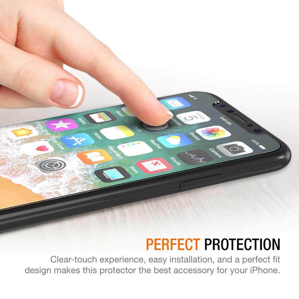 Protections d'écran en verre trempé HD pour iPhone 12 12 Max/12 Pro Film avant iPhone X 6/6s 7 8 11 Pro Max Protection d'écran transparente hautement résistante aux rayures en verre de protection plein écran pour iPhone