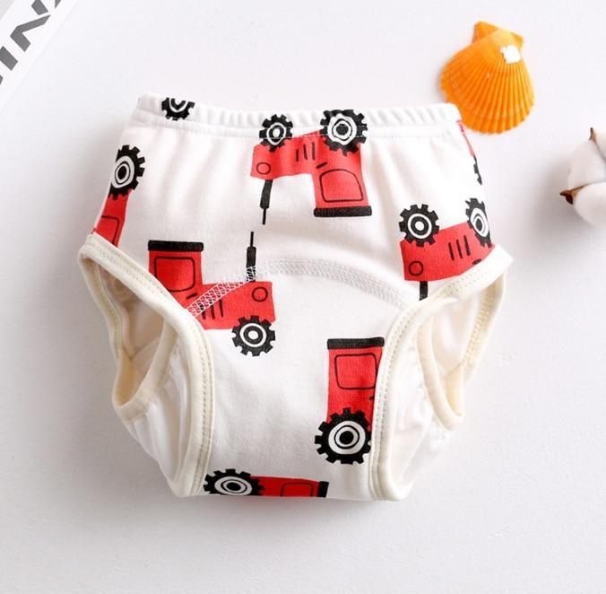 Couches lavables pour bébé à 8 couches, culotte d'apprentissage réutilisable, couche en tissu lavable, culotte imperméable avec côtés anti-fuite