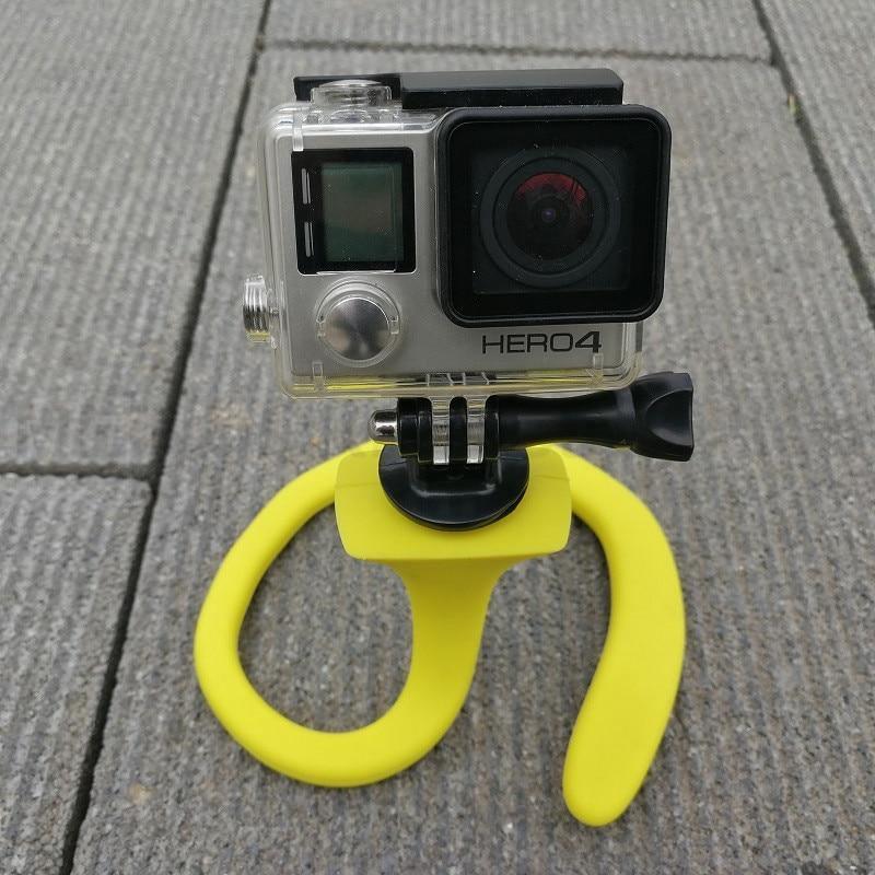 Monopode universel jaune flexible pour perche à selfie, support de téléphone de haute qualité pour appareil photo