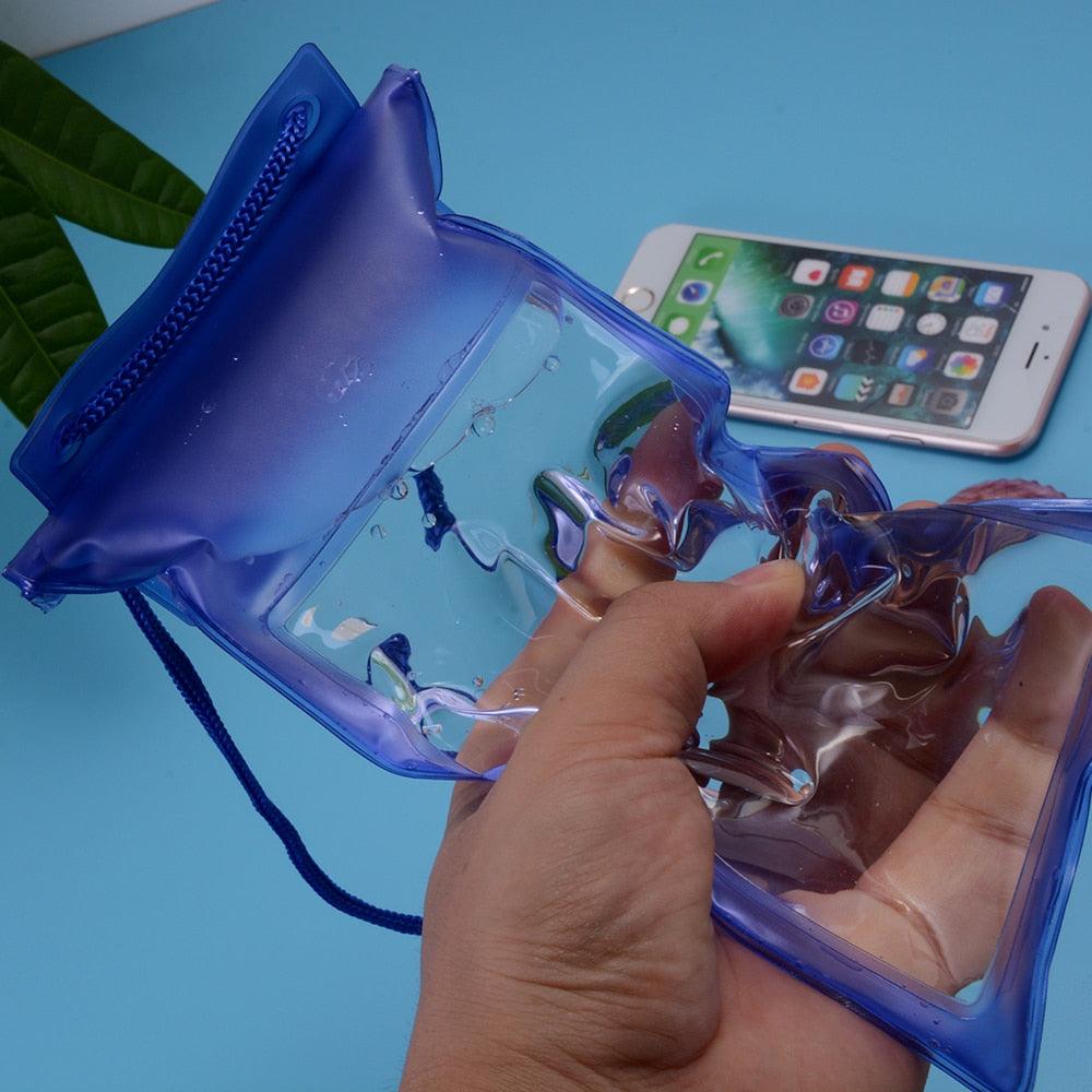 Étui étanche universel pour iPhone X XS MAX 8 7 Coque Housse Sac Étuis Téléphone étanche Coque de téléphone pour photos sous-marines et enregistrement vidéo Téléphone étanche compatible avec iPhone