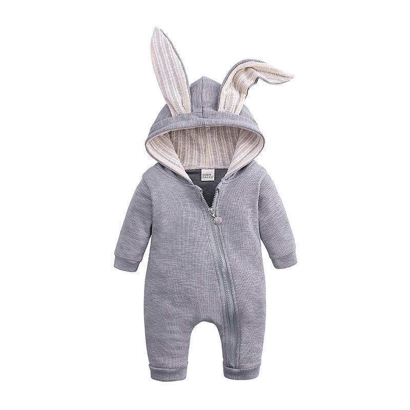 Combinaison bébé Dinosaure et Lapin avec Fermeture Éclair Vêtements Nouveaux-nés Grenouillère Bébés Filles et Garçons Déguisement Enfant Combinaison