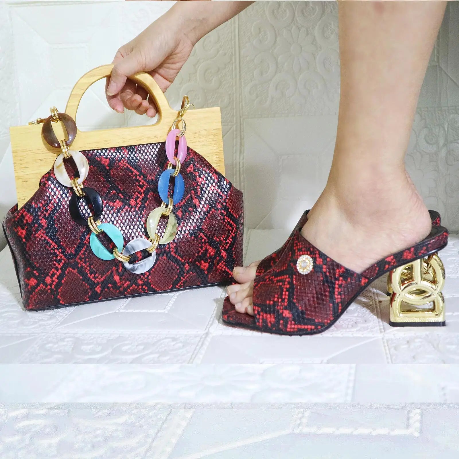 Ensemble Chaussures et Sac pour Femme HJL1-13