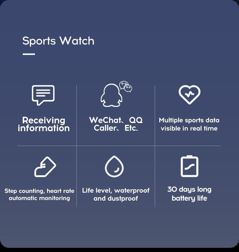 Montres intelligentes Stevvex D13 116 Plus avec moniteur de fréquence cardiaque, bracelets de sport étanches pour systèmes Android