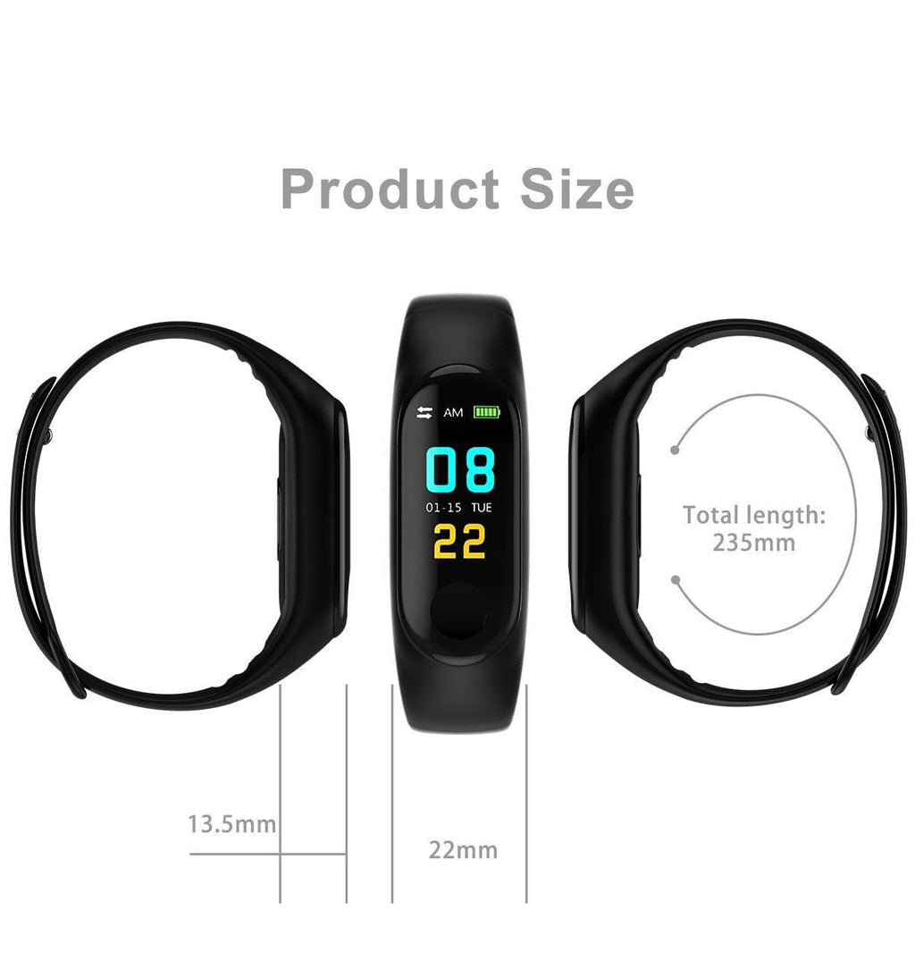 Montres de sport étanches connectées pour systèmes iOS et Android - Smartwatch avec moniteur de fréquence cardiaque et de tension artérielle, plusieurs fonctions pour hommes, femmes et enfants