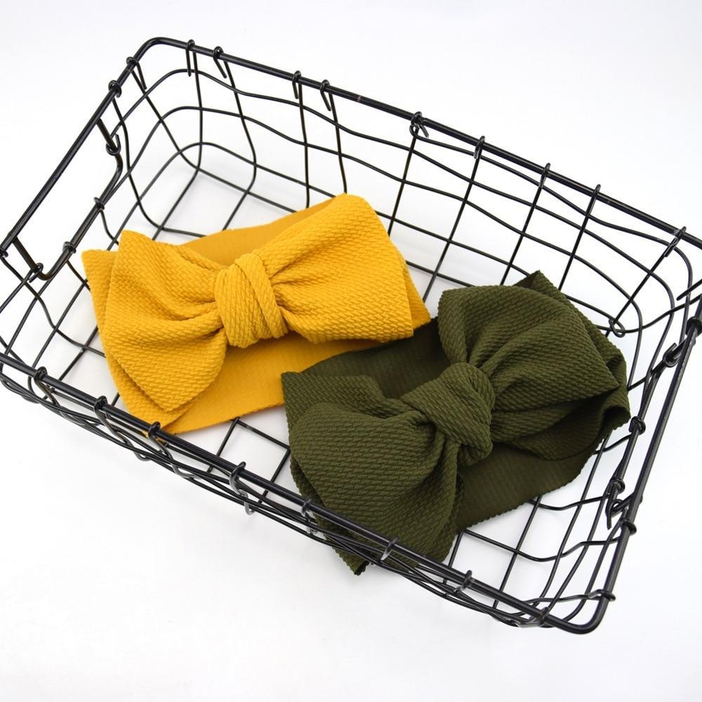 Bandeau Bébé Fille Grand Nœud Bandeau Cheveux Enfants Réglable Turban Enfant Accessoires Cheveux
