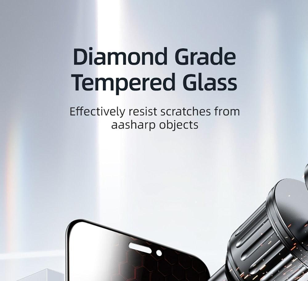 3 Pièces Meilleur Verre Trempé Confidentialité 9H pour iPhone 11 12 13 14 Pro Mini XS MAX X XR 6S 7 8 Plus SE Film de Protection Écran Anti-Espion Anti-Peeping en Verre Trempé pour iPhone