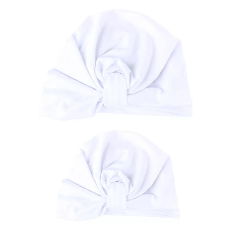 Turban Moderne Maman&Bébé Chapeau Mère Bébé Bandeaux Maman Fille Nœuds Bonnet Imprimé Solide Accessoires Cheveux Parent-Enfant