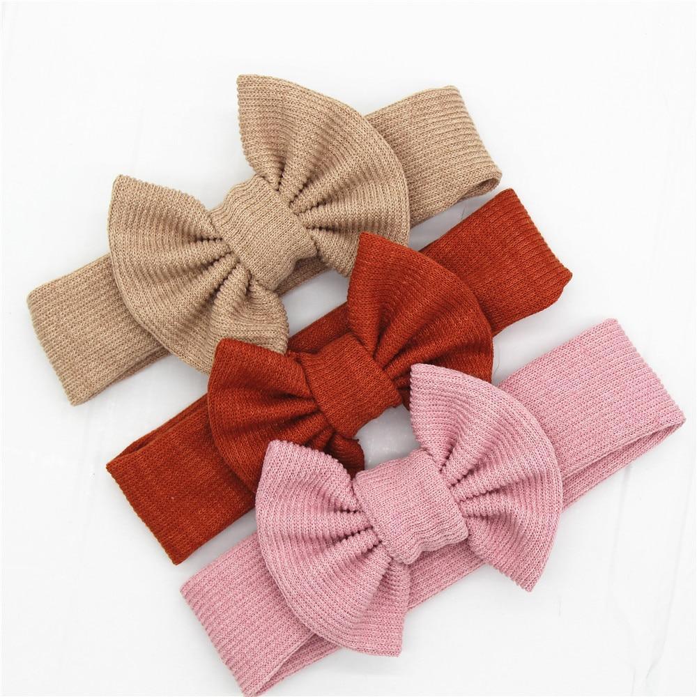 Bandeaux mignons et modernes pour bébés filles, tricotés pour nouveau-nés, bandeaux pour bébés, accessoires pour cheveux pour filles