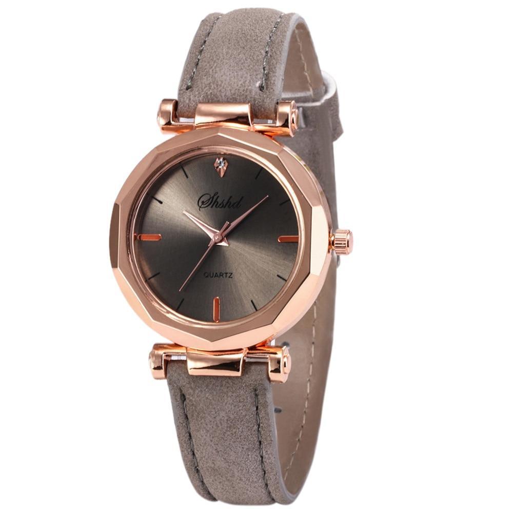 Montre Femme Strass Mode Exquis Montre Femme Cuir Décontracté Luxe Analogique Quartz Cristal Montre-bracelet Bracelet Montre Pour Femmes et Filles