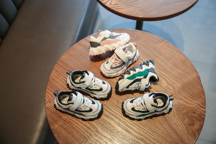 Chaussures de sport respirantes décontractées pour garçons Baskets pour enfants Chaussures de course pour bébés filles Chaussures en maille et toile