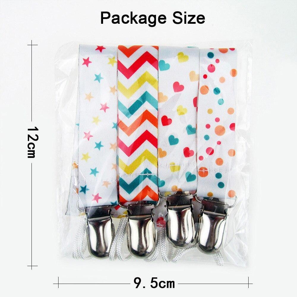 Lot de 4 attaches-sucettes pour bébés, anneaux de dentition, attache-tétine pour bébés et jeunes enfants