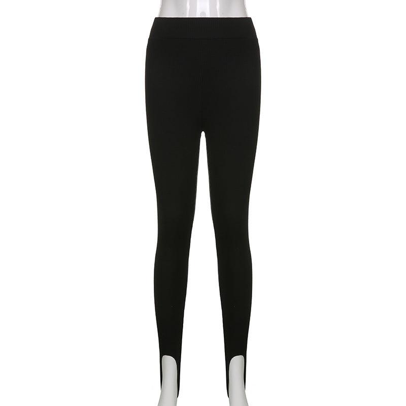 Pantalon élégant en coton taille haute pour le fitness, décontracté printemps, nouveau legging moulant pour femme, legging de fitness sans couture pour femme, legging push-up sans couture, pantalon d'entraînement respirant.