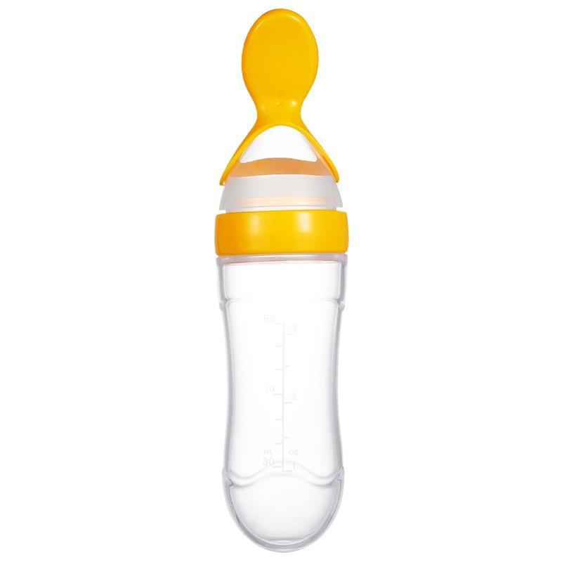 NOUVEAU Biberon Cuillère avec Cuillère en Silicone Nouveau-né Nourrisson Cuillère à Pression Biberon d'alimentation Supplémentaire pour Tout-petit pour Enfants et Bébé