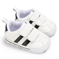 Chaussures de marche souples à scratch en cuir antidérapantes pour bébés garçons et filles