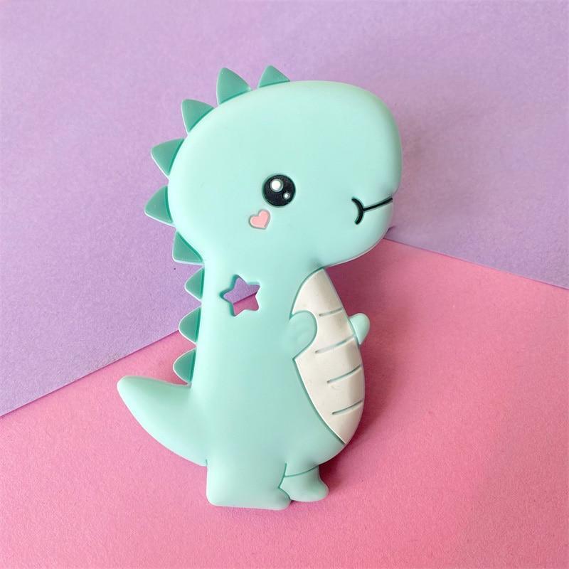 Anneau de dentition Dinosaure en forme d'animal pour bébés garçons et filles - Sans BPA - Cadeau parfait