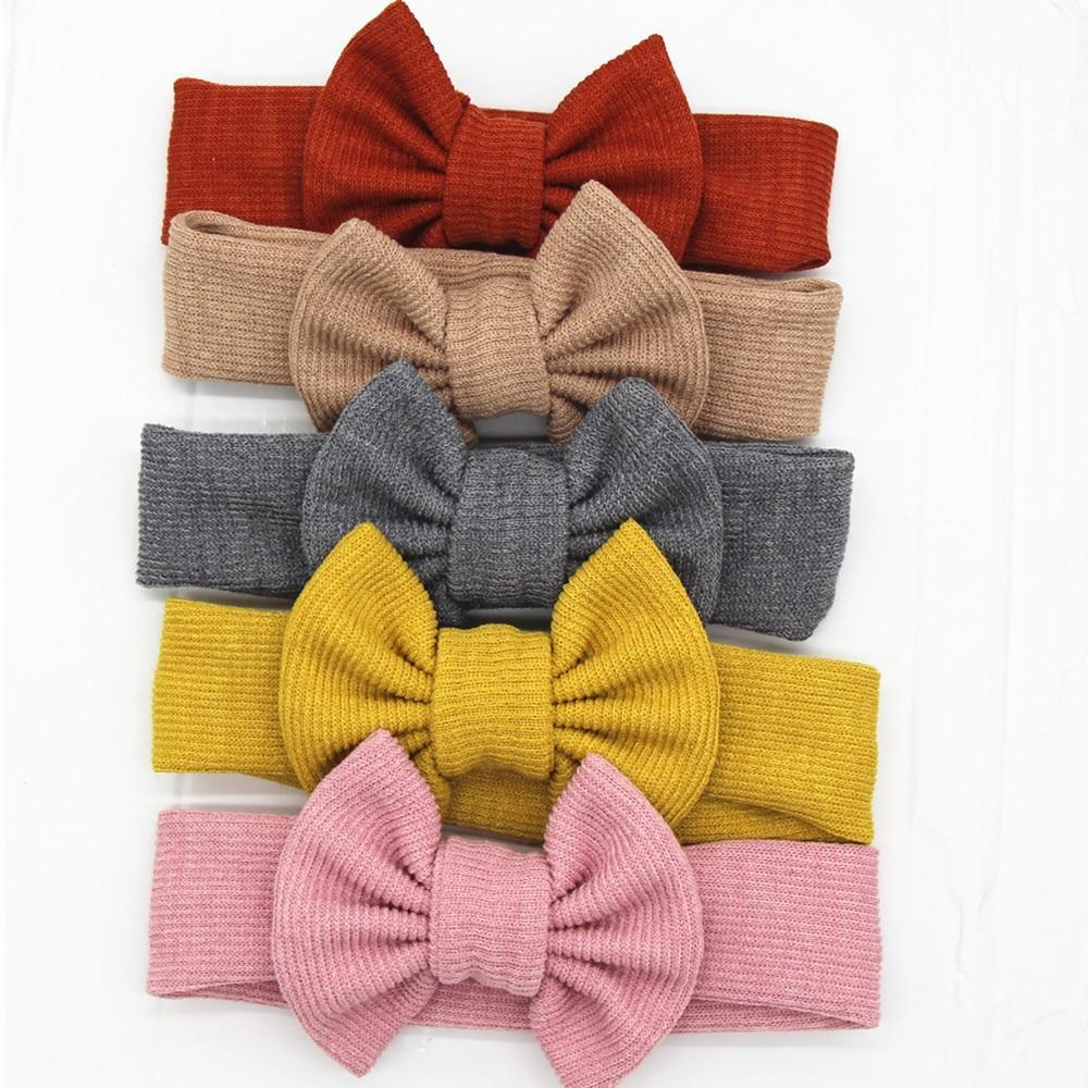 Bandeaux mignons et modernes pour bébés filles, tricotés pour nouveau-nés, bandeaux pour bébés, accessoires pour cheveux pour filles