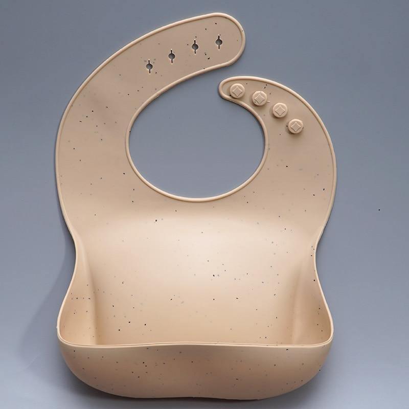 Bavoirs d'alimentation en silicone massif pour nouveau-nés, langes, plastron tendance, articles pour bébé pour enfants