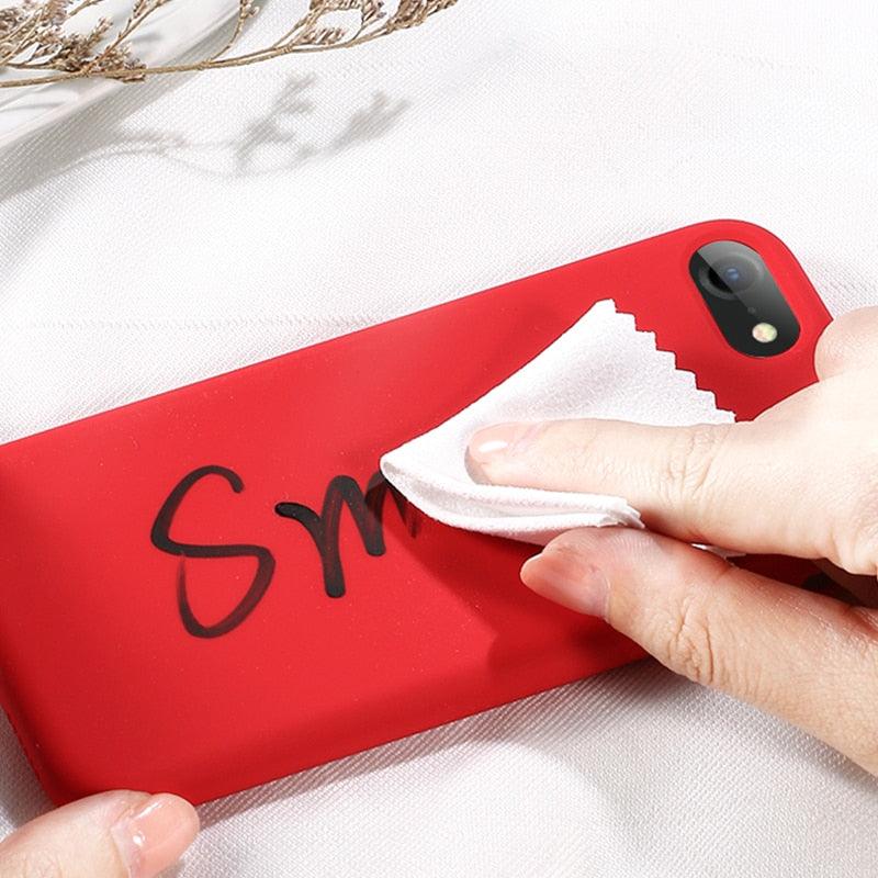 Coque de protection intégrale toucher doux pour iPhone 14 13 12 Pro Max Mini Housse en silicone pour iPhone Coque de téléphone flexible au design ergonomique pour iPhone