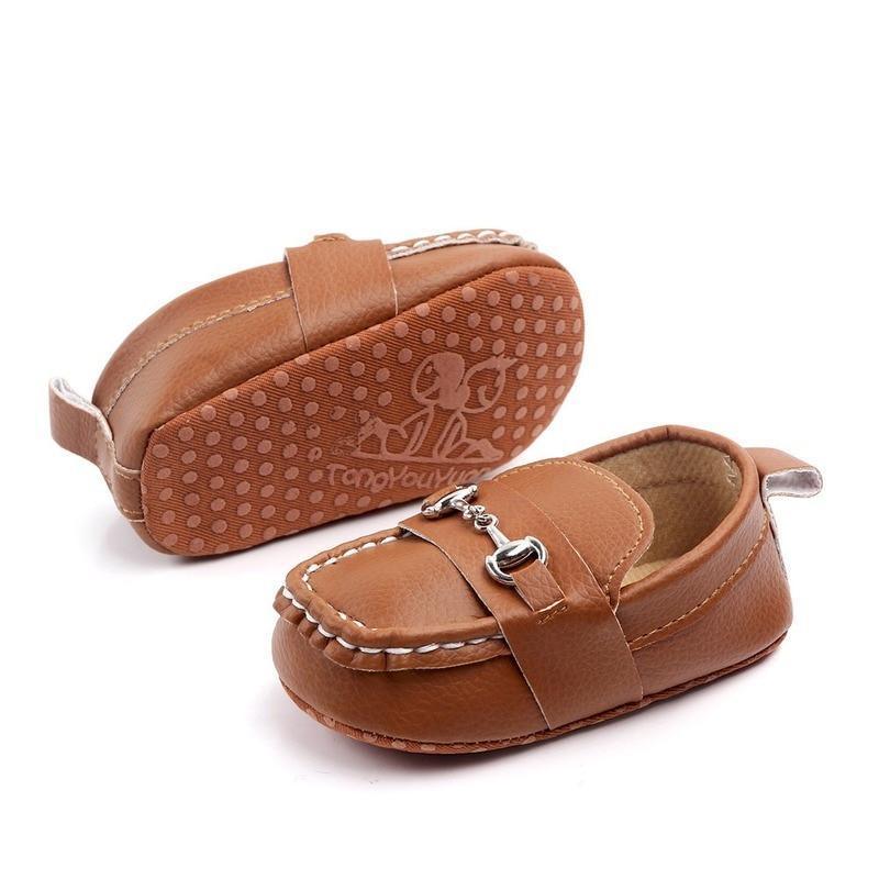 Chaussures en cuir pour bébé, mode nourrisson garçons filles antidérapantes, semelle souple, premiers pas pour nouveau-nés, chaussures de luxe pour enfants