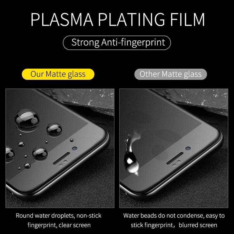 2PCS Sans traces de doigts pour IPhone 13 12 11 Pro Max X XR XS SE Film Céramique Mat pour IPhone 12 13 Mini 6 6s 7 8 Plus Protection d'Écran