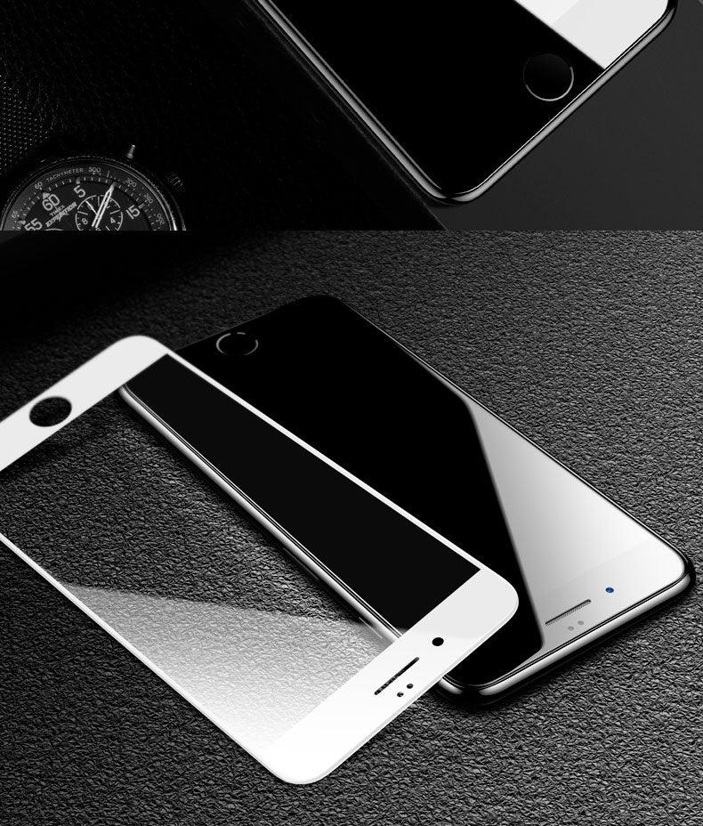Verre de protection 9000D incurvé et souple pour iPhone SE 2020 6 6S Plus, protection d'écran en verre trempé pour iPhone 7 8 PLUS, film en verre anti-rayures et anti-traces de doigts pour iPhone.