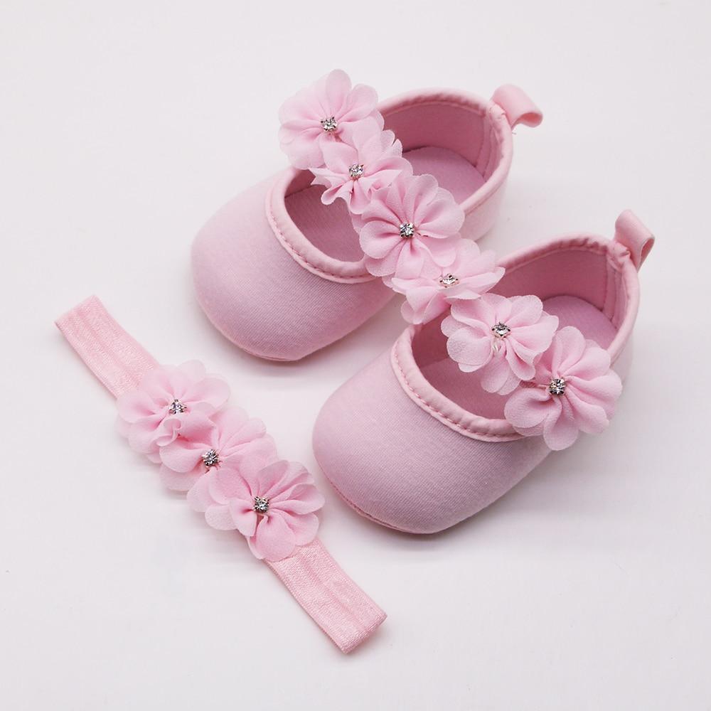 Chaussures Bébé Premiers Pas Fille Chaussures de Soirée Ballerines Bébé Fleur 3D Strass Design Moderne