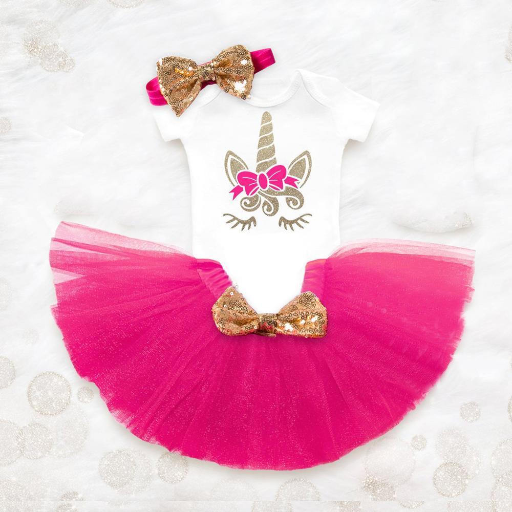 Robe Tutu Princesse Fille Vêtements pour Enfants Bébé Baptême 1er Anniversaire Tenues Robe de Fête d'Anniversaire