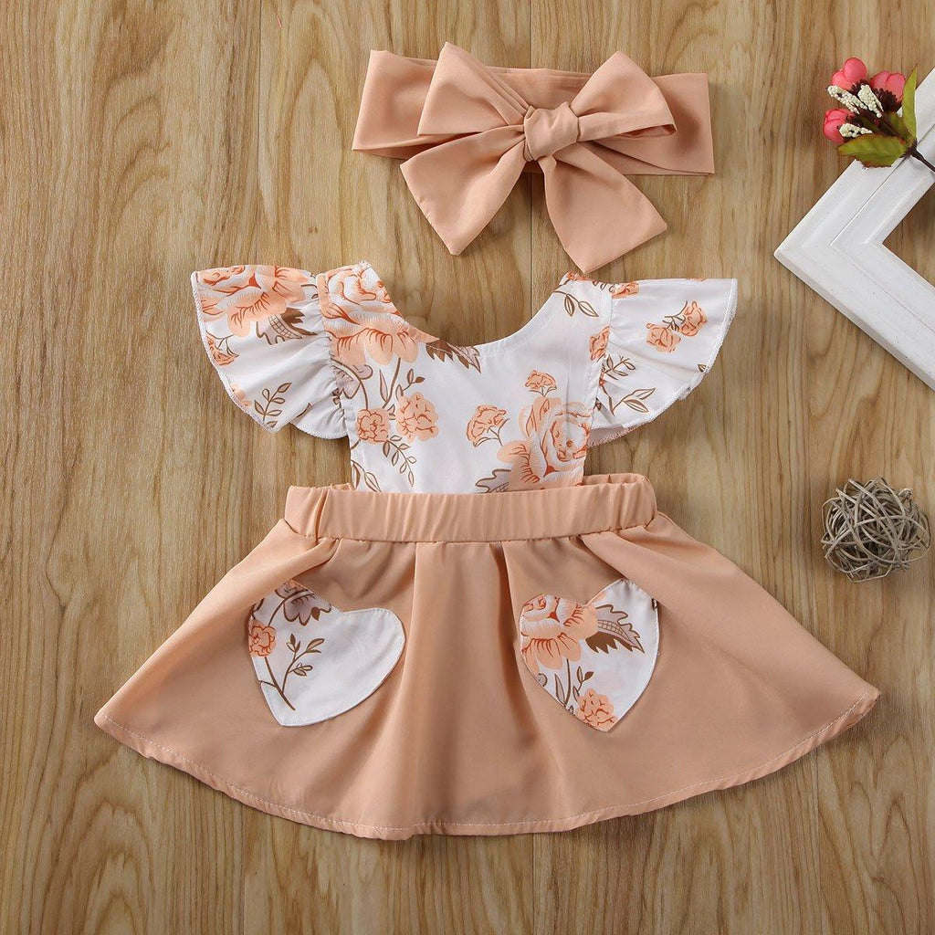 Nouvelle Tendance Vêtements Bébé Fille Designer Robe Princesse Fleur Volants Robe D'été Tenue D'Anniversaire Avec Grand Nœud