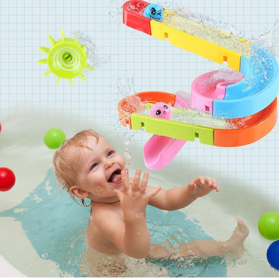Jouets de bain, ventouses, pistes de billes, jouets aquatiques pour enfants, jeux de douche pour baignoire
