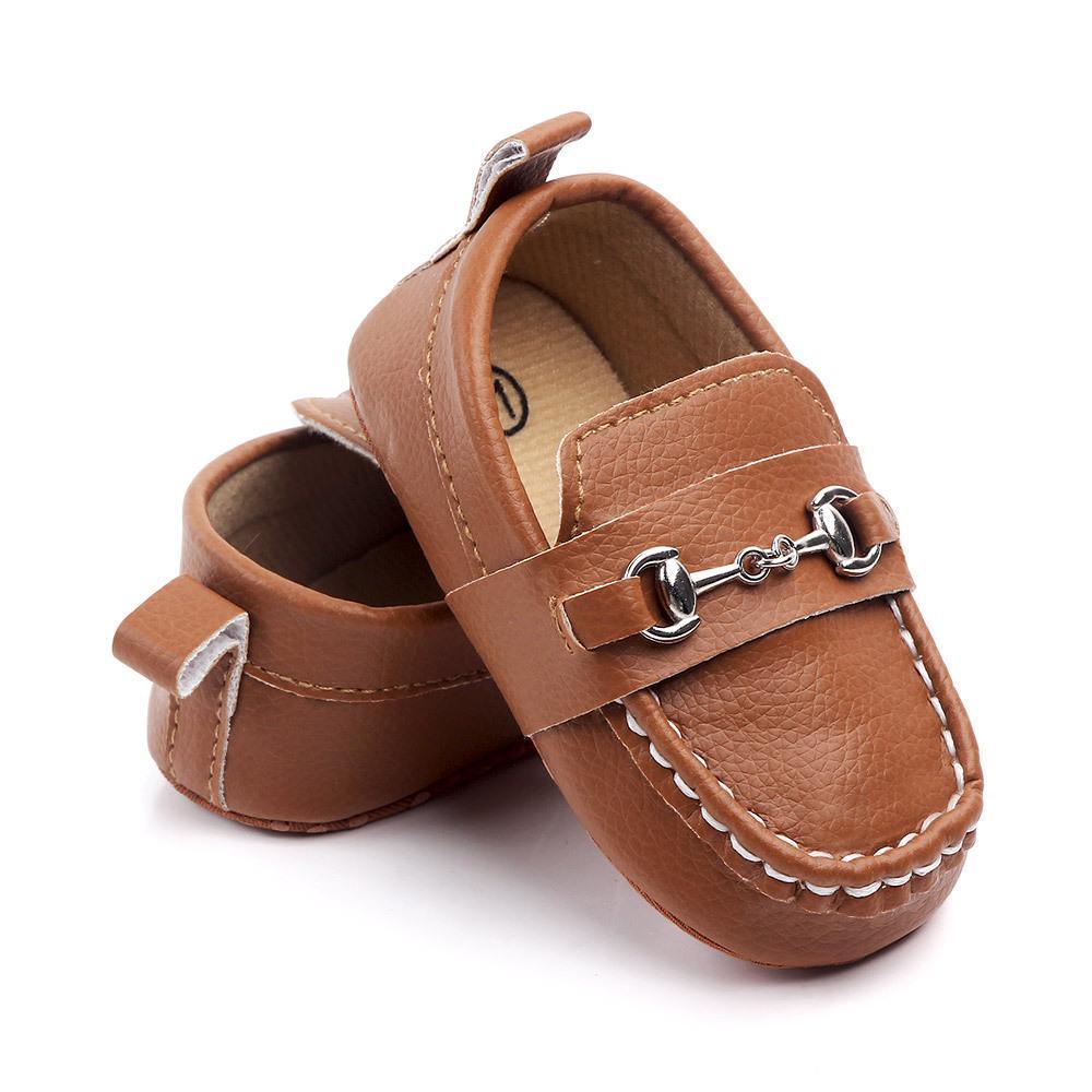Chaussures en cuir pour bébé, mode nourrisson garçons filles antidérapantes, semelle souple, premiers pas pour nouveau-nés, chaussures de luxe pour enfants