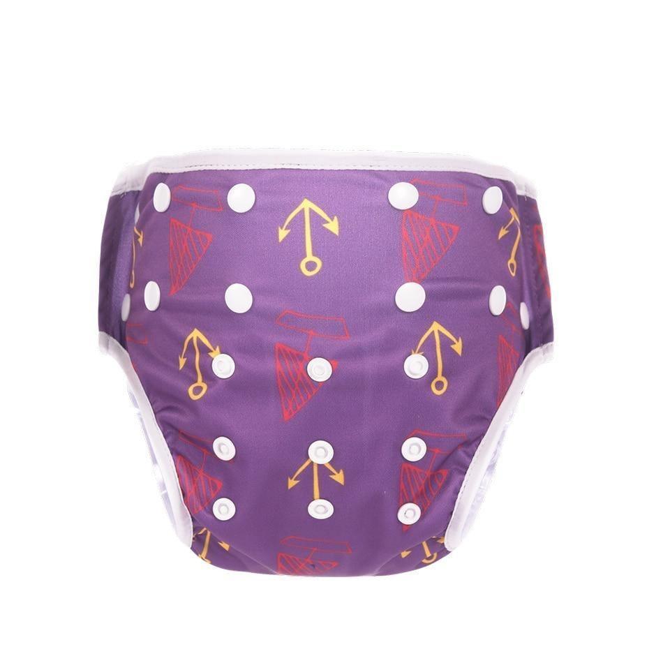 Couches de bain réutilisables pour bébé, maillot de bain de dessin animé pour enfants, culotte de bain d'été ajustable pour bébés