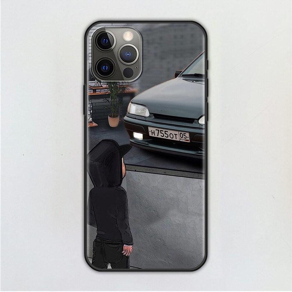 Meilleure Coque de Téléphone pour iPhone 14 11 13 12 Pro Max Mini X Xs Xr 6 6s 7 8 Plus Voiture de Sport Garçon Protection Flexible Souple Tpu Transparente