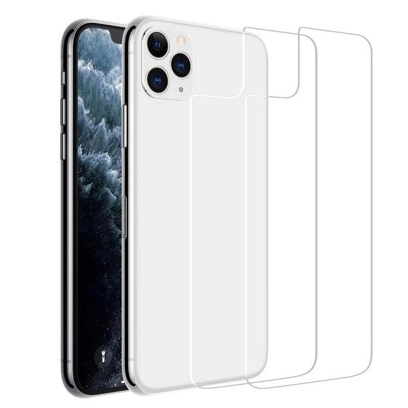 Verre Trempé Arrière pour iPhone 14 12 13 Pro Max SE 20 Coque de Protection en Verre sur iPhone 14 Plus 14Pro Film de Protection Arrière Transparent Anti-rayures Sans Bulles Protection Arrière pour iPhone