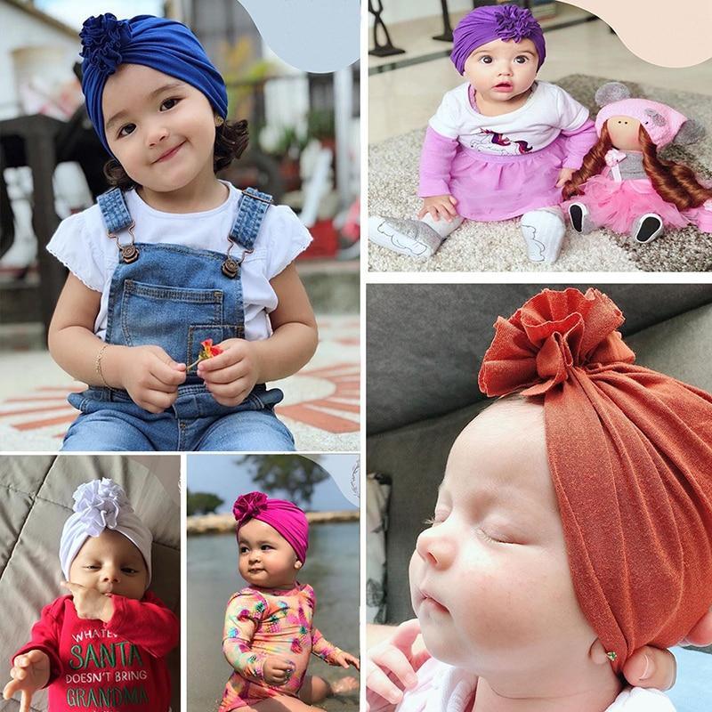 Bandeaux Turban Enveloppe De Tête Pour Bébés Filles Accessoires Cheveux Pour Filles Bébés Enfants Design élégant Nœud