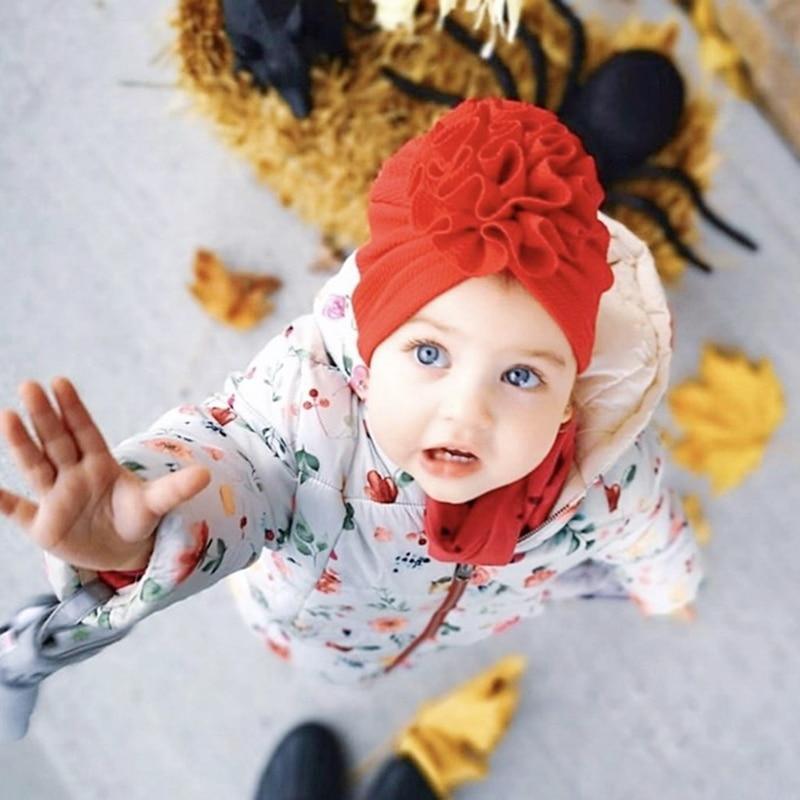 Bandeau Turban Fleur Mignon Chapeau Doux Bébé Nourrisson Accessoires Cheveux pour Nouveau-né