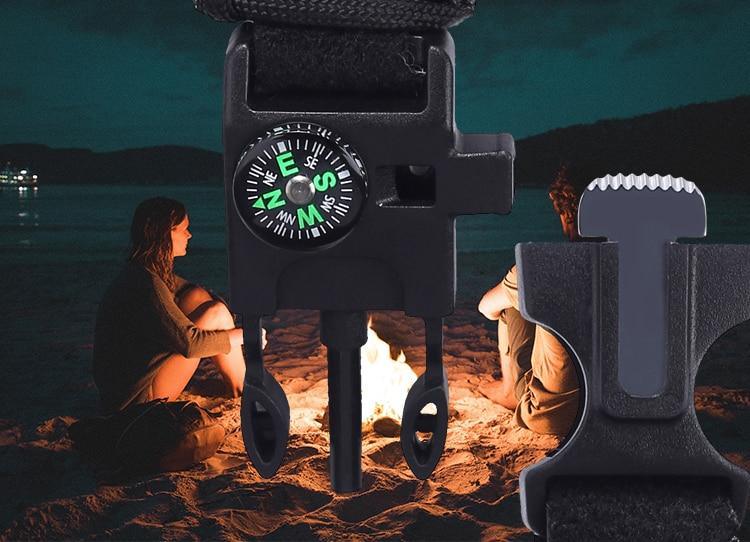 Montre de survie militaire pour homme avec boussole/sifflet/grattoir/étanche 30M, style G pour hommes, montre de sport antichoc Relogio Masculino