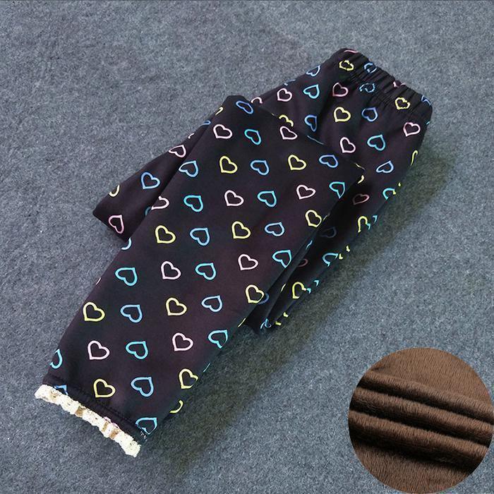 Legging Épais Luxe Moderne Enfant Fille Garçon Automne Hiver Pantalon Doublé Bébé Fille Garçon Vêtement Enfant Fille