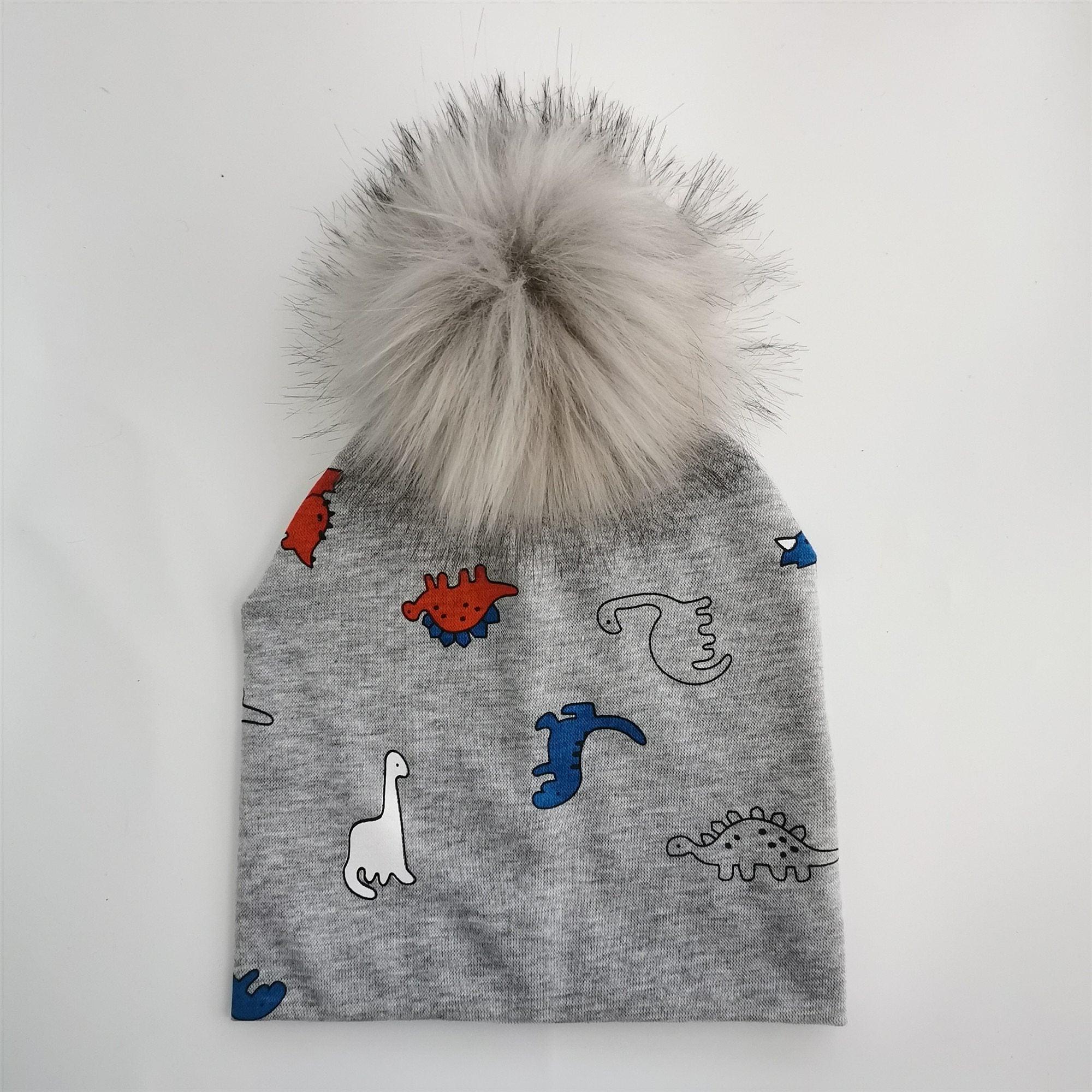 Chapeau Bébé Nouveau-né Enfants Bonnet Pompon Enfant en Bas Âge Chapeaux Confortables Bonnets pour Garçons et Filles