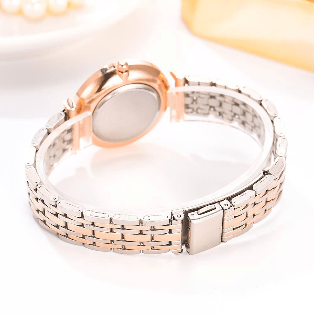 Nouvelles Montres Bracelet de Luxe en Cristal pour Femmes Montre à Quartz Diamant Tendance de Marque Supérieure pour Dames Montre-Bracelet en Acier pour Femmes et Filles