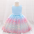 Vêtements de Noël pour bébés filles Robe de princesse en dentelle à paillettes colorées Robe de bal de mariage pour filles