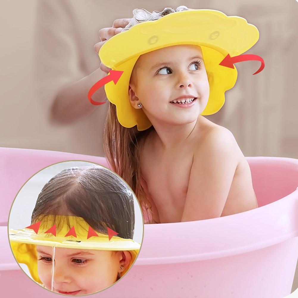 Bonnet de shampooing Modern Water Ears, large bord, pour le lavage des cheveux de bébé, forme de canard, casquettes de protection pour enfants.